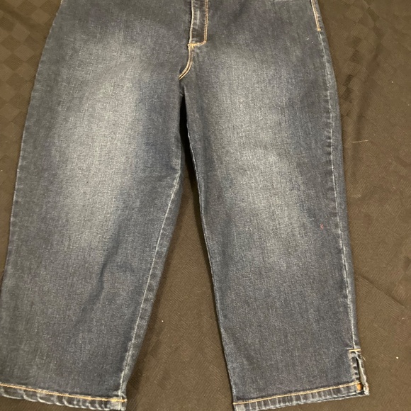 GLORIA VANDERBILT CAPRI JEANS AMANDA SKIMMER HIGH RISE SIZE 14 - Picture 3 of 9